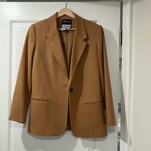 Vintage 100% wool camel colored blazer